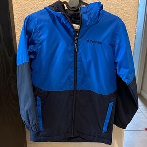 Columbia Kids Blue and Navy Raincoat